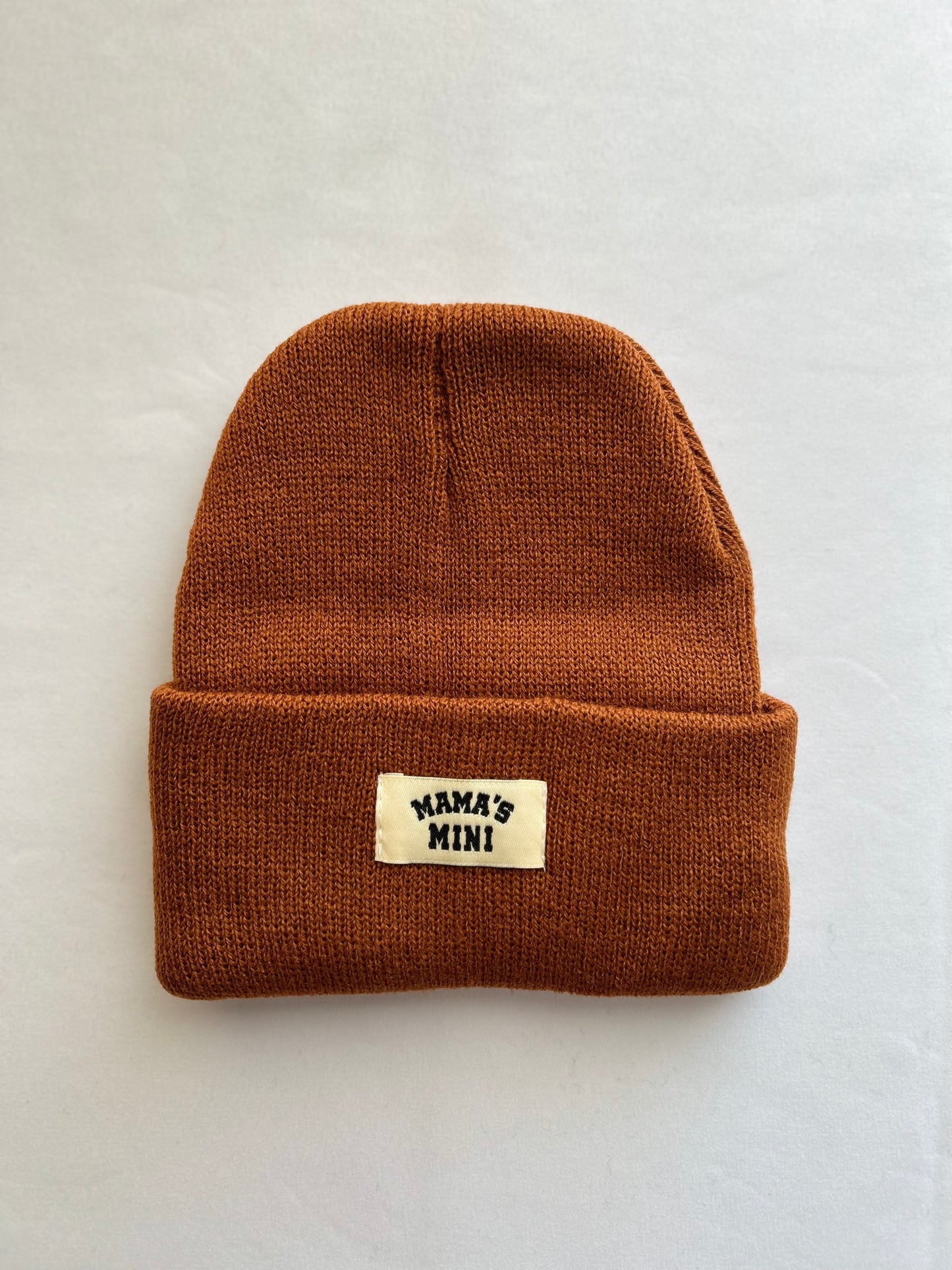 Mama's Mini Beanie In Pumpkin Orange