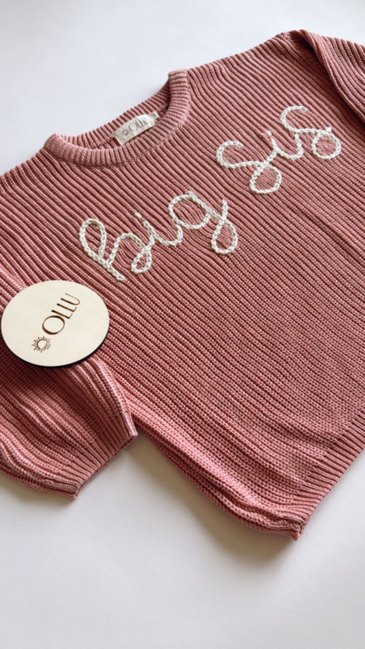 big-sis Hand-Embroidered Sweater