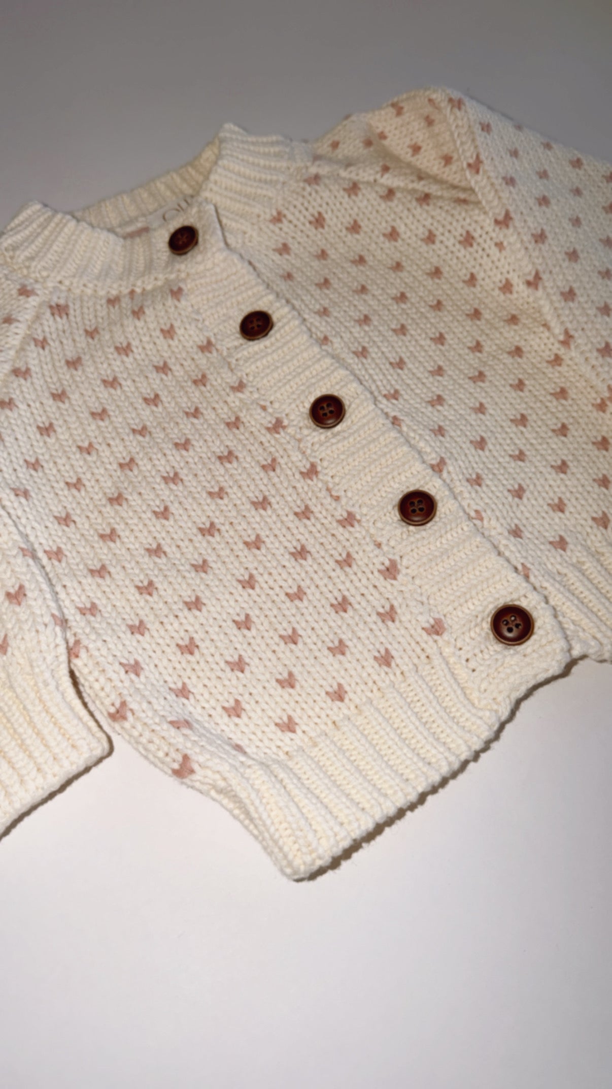 Isabela Heart-Detail Knitted Cardigan NEW