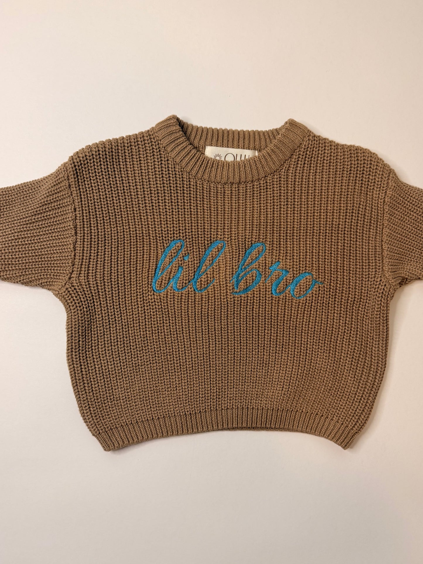 lil bro machine-embroidered sweater