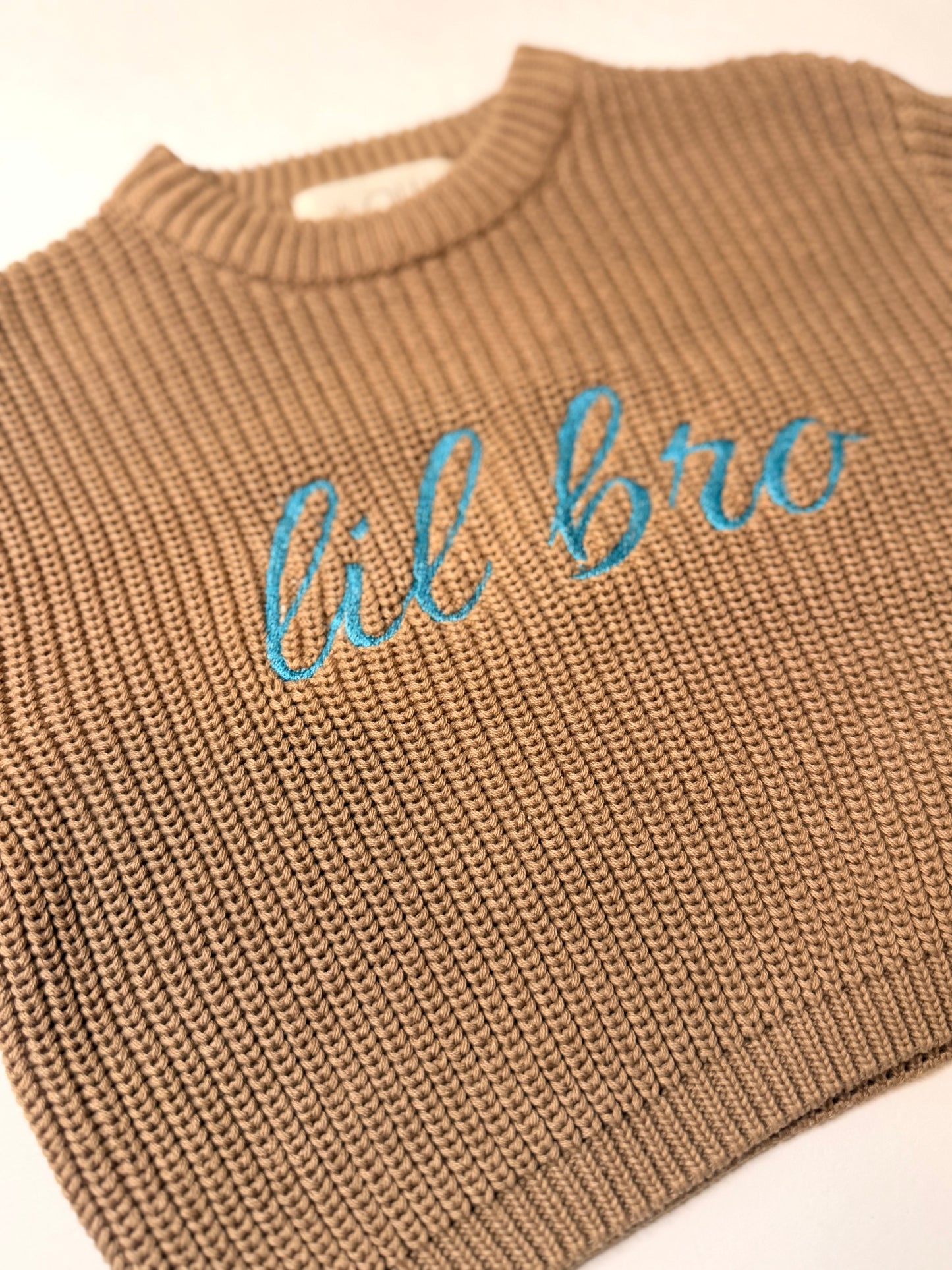 lil bro machine-embroidered sweater