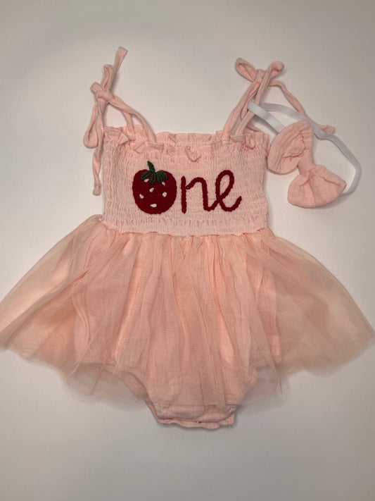 One-Berry Special Tutu Romper