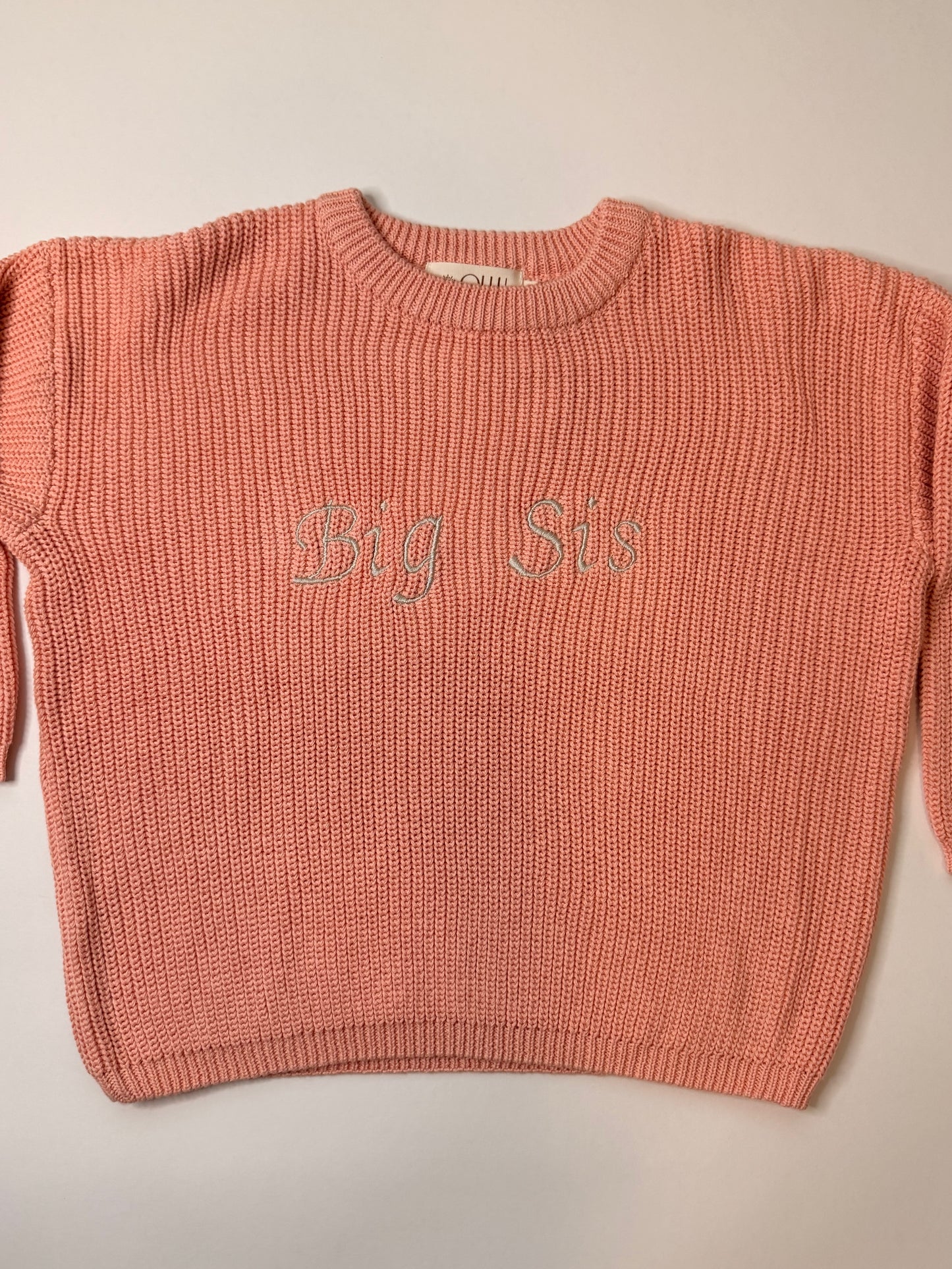 Big Sis machine-embroidery sweater