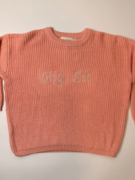 Big Sis machine-embroidery sweater