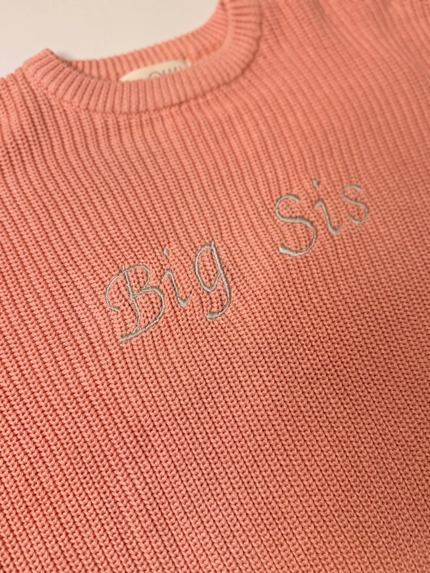 Big Sis machine-embroidery sweater