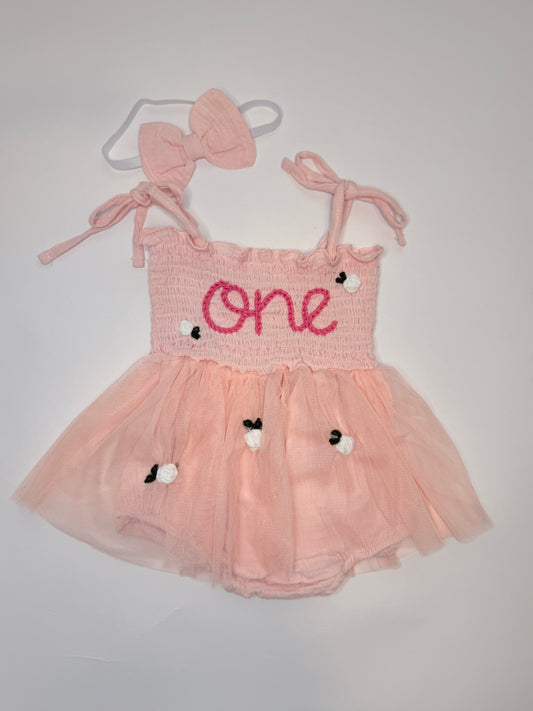 One Tutu Romper with roses
